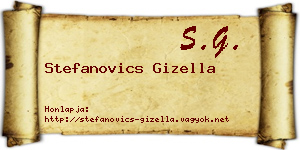 Stefanovics Gizella névjegykártya